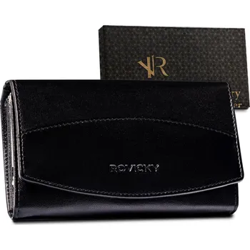 Peněženka Módní dámská kožená peněženka Alvina, černá