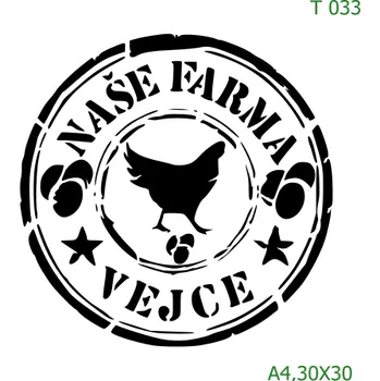 Šablona T 033 - 30 x 30 cm , Lepící fólie