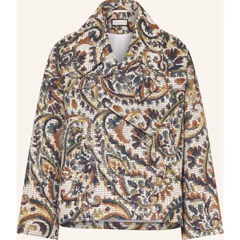 Sem Per Lei Dámský Caban Kabát, režná / tmavě fialová / tmavě...