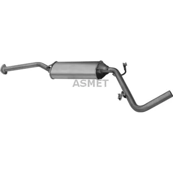 Výfukový systém Střední tlumič výfuku ASMET 21.006