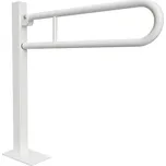 Úchyt sklopný ve tvaru U Bemeta Help ukotvený do země 813 mm s krytkou bílá