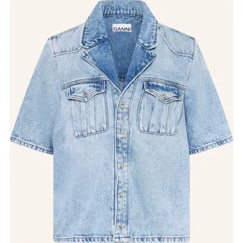 Ganni Dámská Džínová Halenka, tmavě modrá, 38