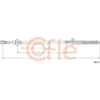 Plynové lanko COFLE Lanko pedálu plynu CFL 463.5