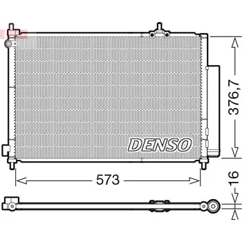 Výparník klimatizace Kondenzátor, klimatizace DENSO DCN40031