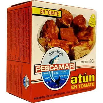 konzervovaná ryba PESCAMAR Tuňák v rajčatové omáčce 80 g