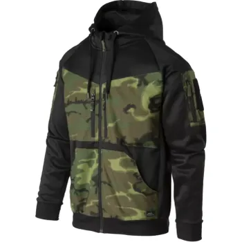 Mikina Rogue Hoodie, Helikon, Černá/ERDL, L