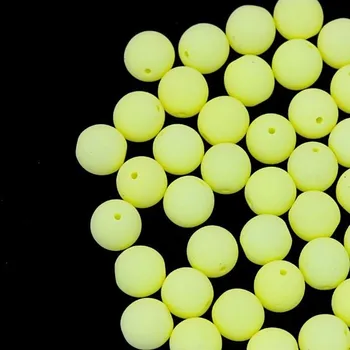 Dětské navlékací korálky CZ Korálek mačkaný kulička 6mm žlutá 92921/Neon Bondeli (40ks)