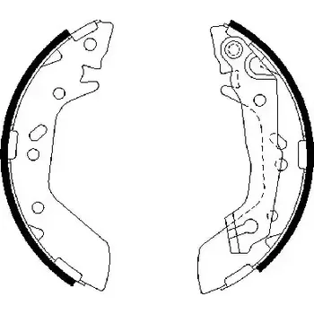 Brzdová destička BOSCH Sada brzdových čelistí BO 0986487655