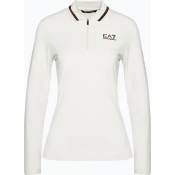 Dámské oblečení Dámské tričko longsleeve EA7 Emporio Armani Golf Pro Polo silver birch