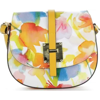 Kabelka Kožené kabelka listonoška Vittoria Gotti žlutá V322