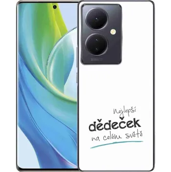 Pouzdro na mobilní telefon Gelový kryt mmCase na Vivo V29 Lite 5G - nejlepší dědeček 3 bílé pozadí