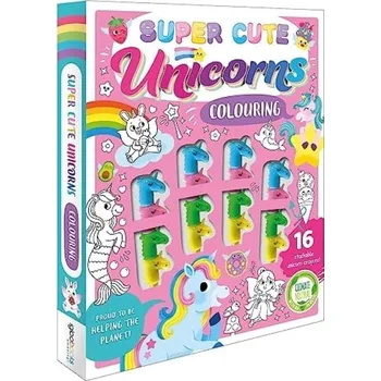Cizojazyčná kniha Super Cute Unicorns Colouring - Igloo Books Ltd