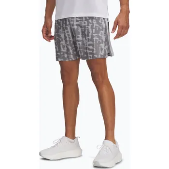 Pánské běžecké šortky Under Armour Launch 7" Print mod gray / steel / reflective