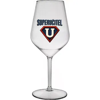 Sklenice SUPERUČITEL (ZNAK) - čirá nerozbitná sklenice na víno 470 ml