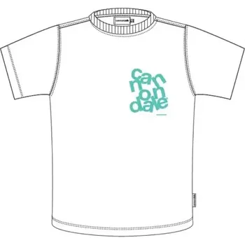 Pánské tričko Cannondale Lifestyle pánské triko krátký rukáv White/Turquosie vel. M