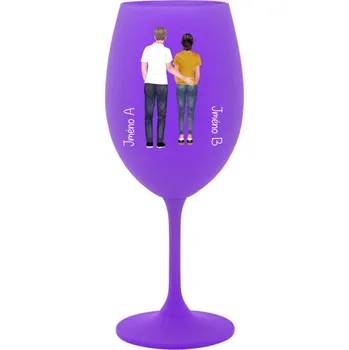 Sklenice Personalizovaná sklenice s párem