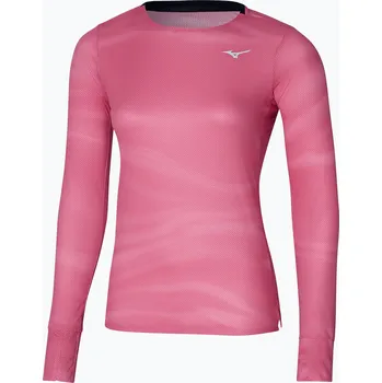 Dámské tričko Dámské běžecké tričko longsleeve Mizuno Premium Aero Tee sangria sunset