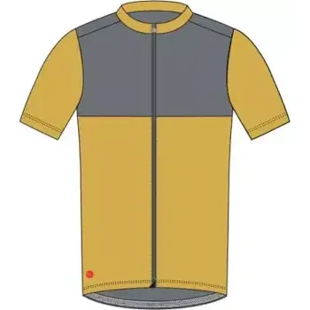 cyklistický dres Dotout Stone pánský dres krátký rukáv Ocra Yellow vel. L