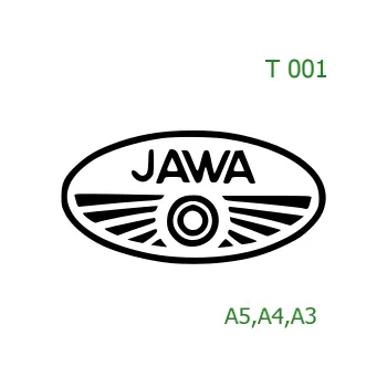 Šablona T 001 - A3 , Lepící fólie