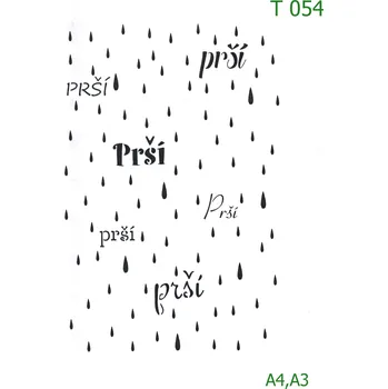 Šablona T 054 - A4 , Lepící fólie