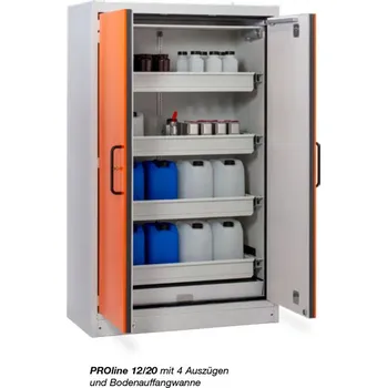 Trezor Bezpečnostní skříň 12/20 se 4 plně výsuvnými vaničkami, dvoukřídlé dveře