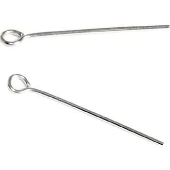 Materiál na výrobu šperku Ketlovací 26x0,7mm jehly z chirurgick oceli 250Ks - Nerez SL / 250Ks