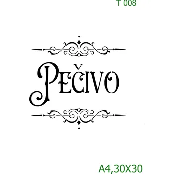 Šablona T 008 - 30 x 30 cm , Nelepící folie