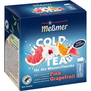 Čaj Meßmer Cold Tea ovocný sladký růžový grapefruit 14 čajových sáčků 38g