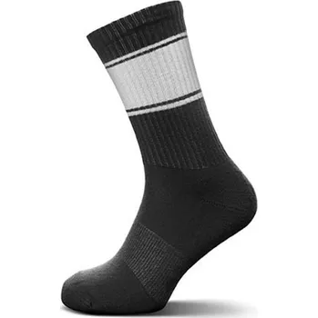 Pánské ponožky Mr. Socks Unisex sportovní ponožky L05007 Black-White 37/41