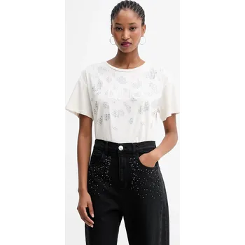 Pánské tričko Bavlněné tričko Liu Jo TF5184.JS923 béžová 01X, vel. L