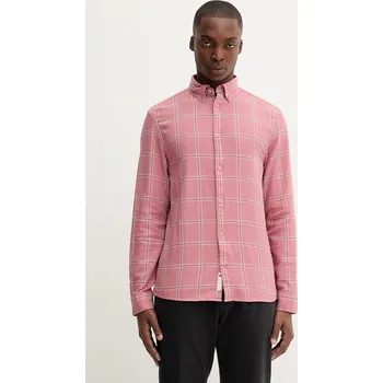 Pánská móda Bavlněná košile Tommy Jeans DM0DM21701 růžová 03A, vel. L