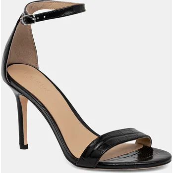 Dámské sandále Kožené sandály Lauren Ralph Lauren Allie černá barva, 802974367006 802974367006.001 99X, EUR 39