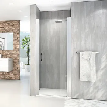 Roth MELINA LINE MI PIV Jednokřídlé sprchové dveře pro instalaci do niky 90 cm Profil: Chrom, Sklo: Hladké čiré