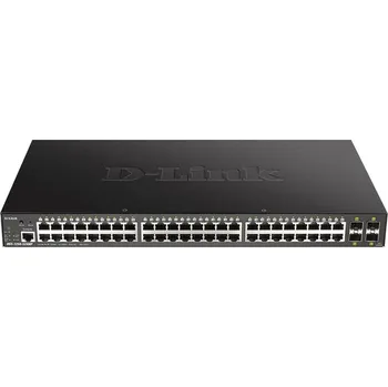 Switch D-Link DGS-1250-52XMP 48-port Gigabit Smart Managed Switch with 4x 10G SFP+ ports, 370Watts