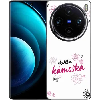 Pouzdro na mobilní telefon Gelový kryt mmCase na Vivo X100 Pro 5G - skvělá kámoška bílé pozadí