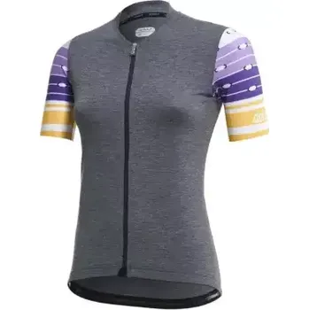 cyklistický dres Dotout Touch dámský dres krátký rukáv Melange Grey vel. S