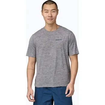 Pánské tričko Pánské tričko Patagonia Cap Cool Daily Graphic Shirt Waters boardshort logo abalone blue/grey