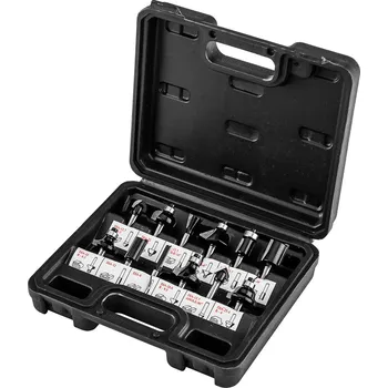 Příslušenství k frézce Graphite Frézy do dřeva WIDIA, stopka 6 mm, sada 12 ks. 56T613