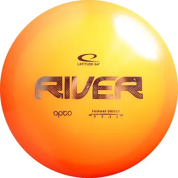 Disc golf Latitude 64° Opto River 176g Oranžová