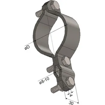 Hromosvod Svorka ST 01-potrubí 1/2"103170 DT TECHNIC s.r.o. 57-02-525-01100