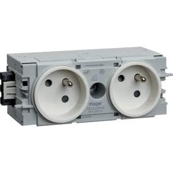 Elektrická zásuvka Zásuvka 2x s ochr.kol.GE20109010TEH HAGER Electro s.r.o. 41-08-275-93970