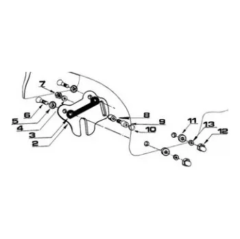 A240A montážní sada pro plexi 240A-240BL-240N902 GIVI s.r.l. 341487