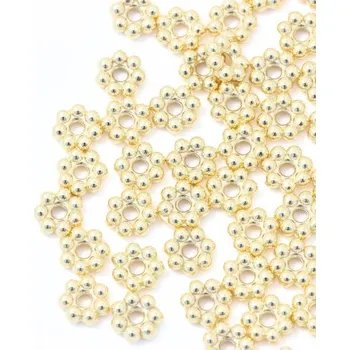 Materiál na výrobu šperku EU Mezidíl rondelka 6/2mm chirurgická ocel gold plating 24kt