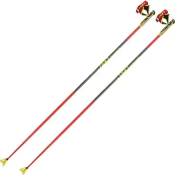 Běžkařská hole Leki HRC Team běžecké hole bright red/neon yellow/black 150 cm