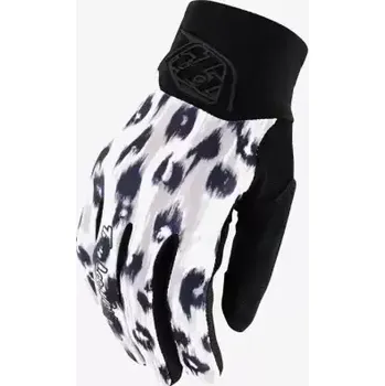 Cyklistické rukavice Troy Lee Designs Luxe Wild Cat dámské rukavice white vel. M