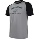 Sensor Merino Active Pt Adventure pánské triko krátký rukáv šedá/černá vel. M