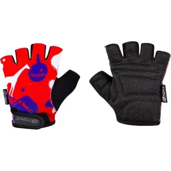 Cyklistické rukavice Force Planets dětské rukavice červená/modrá vel. L