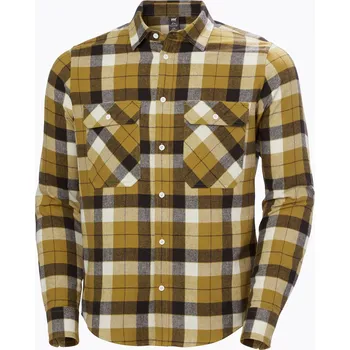 Pánská košile Pánská košile Helly Hansen Pánská organická flanelová košile Lokka lynx box stripe plaid