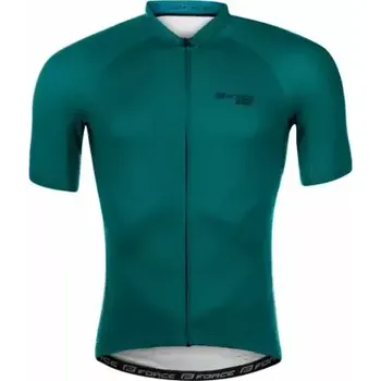 cyklistický dres Force Pure pánský dres krátký rukáv petrolejová vel. M