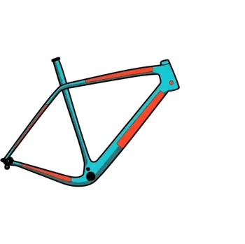 rám kola RideWrap set ochranných fólií na rám 30 % pokrytí pro Silniční a Gravel kola Matná